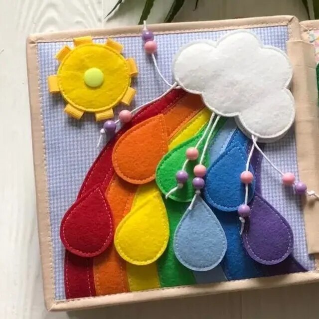 Livro de Pano 3D Montessori - Infinity Book Girafa