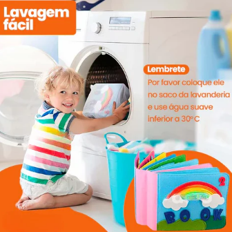 Livro de Pano 3D Montessori - Infinity Book (A quinta)