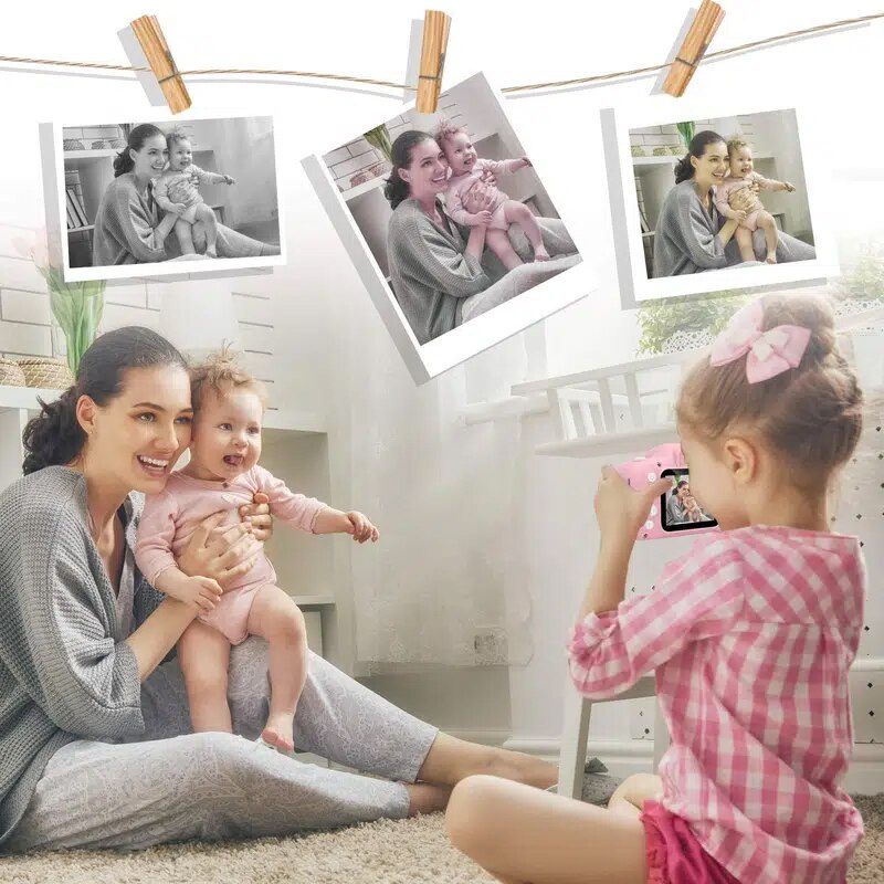 Mini Câmara Digital Infantil, Super Resistente, Foto e Vídeo