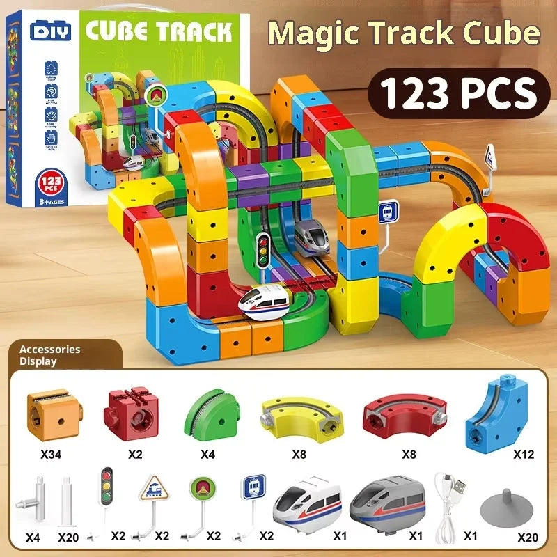 Pista de Comboio 3D que Desafia a Gravidade