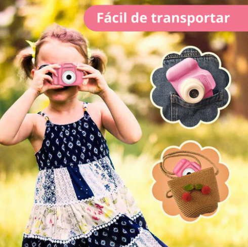 Mini Câmara Digital Infantil, Super Resistente, Foto e Vídeo