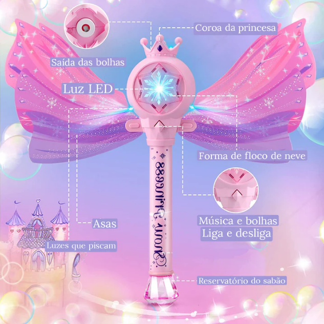 Snow Princess - Varinha Mágica Bolhas