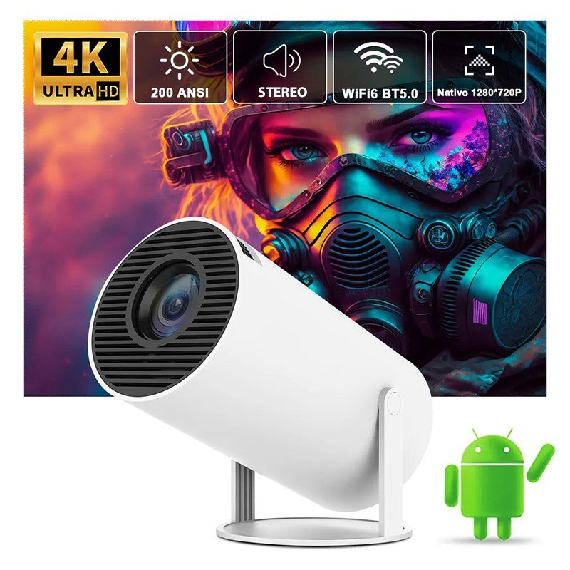 Projetor Portátil 4K Android – Entretenimento sem Limites