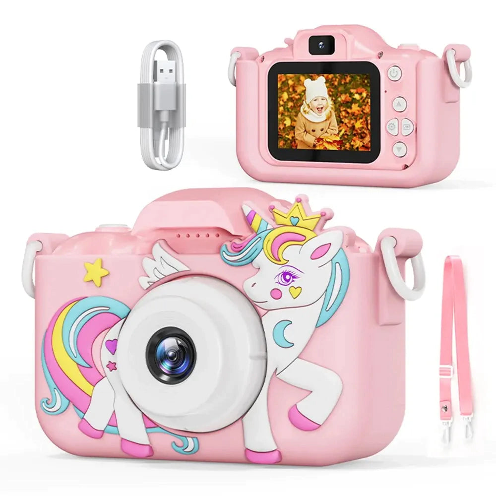 Mini Câmara Digital Infantil, Super Resistente, Foto e Vídeo