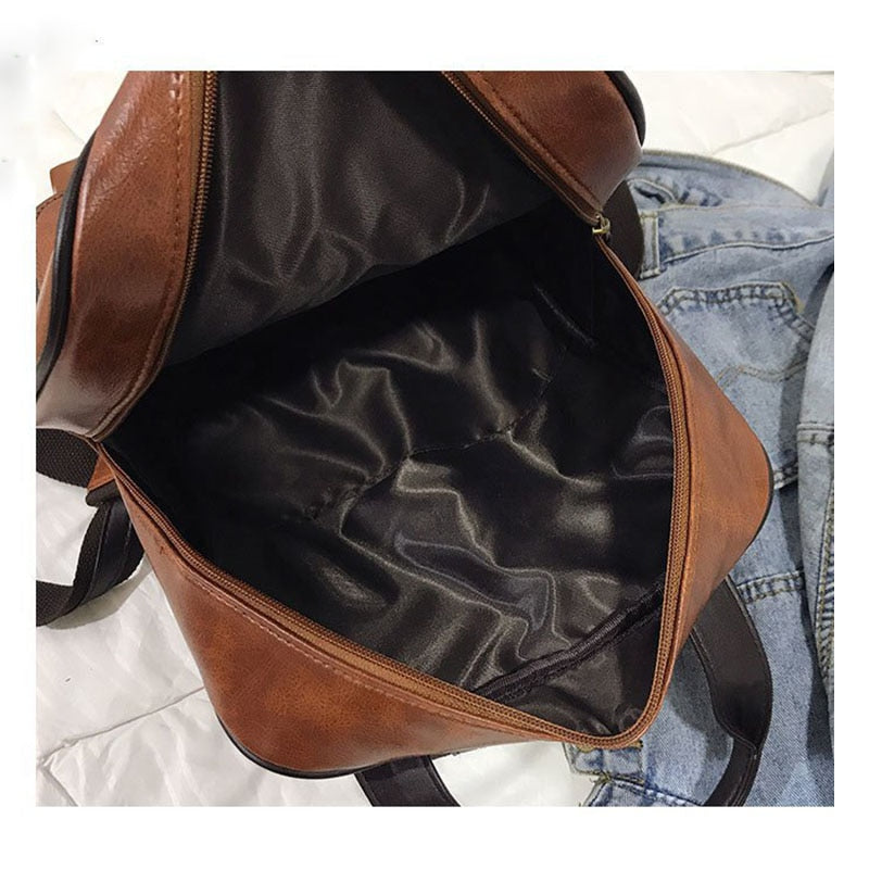 Mochila Vintage de Couro