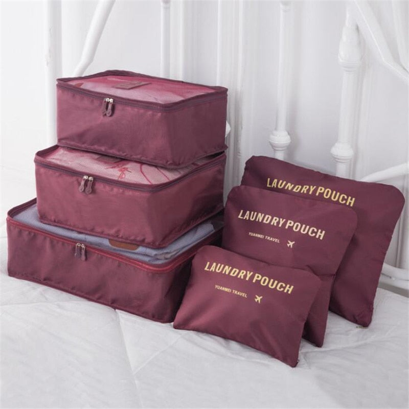 Kit Organizador De Malas 6 Unidades