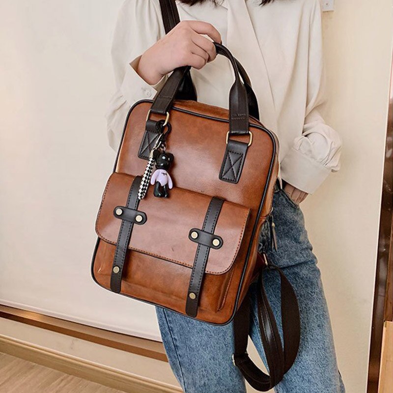 Mochila Vintage de Couro