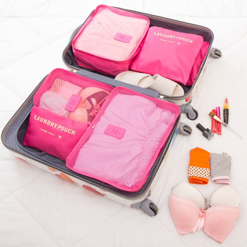 Kit Organizador De Malas 6 Unidades
