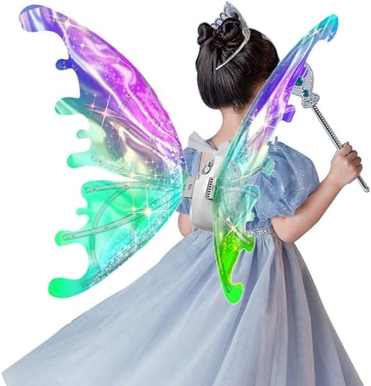 Asas de Fada Musical com Luzes