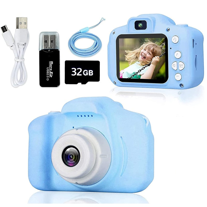 Mini Câmera Digital Infantil, Super Resistente, Foto e Vídeo