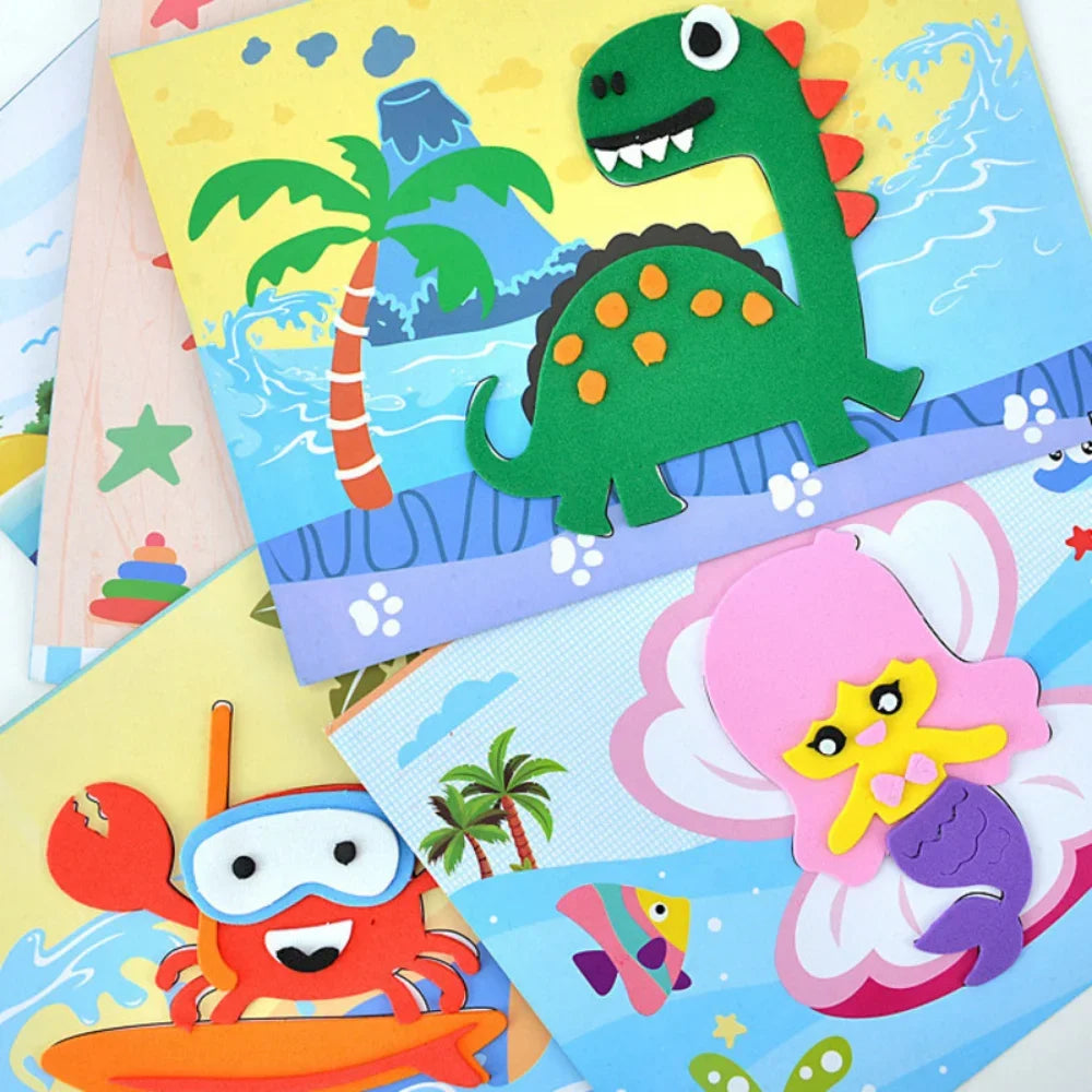 Cartoon Kids 2 em 1 – Pinta e Cola